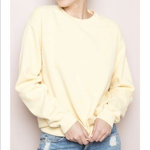 BRANDY MELVILLE yellow Erica sweatshirt